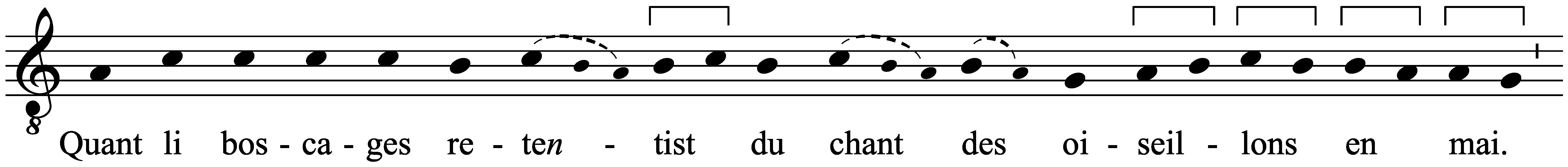 Work musical notation